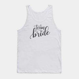 Simple Team Bride Wedding Calligraphy Tank Top